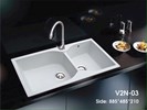 Chậu rửa chén đá bóng mờ Việt Mỹ V2N-03