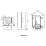 Phòng tắm kính inax SMBV-1000