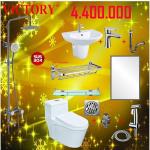 BỘ COMBO BÀN CẦU NHÀ TẮM TRỌN BỘ VICTORY VIC 11 SẢN PHẨM 