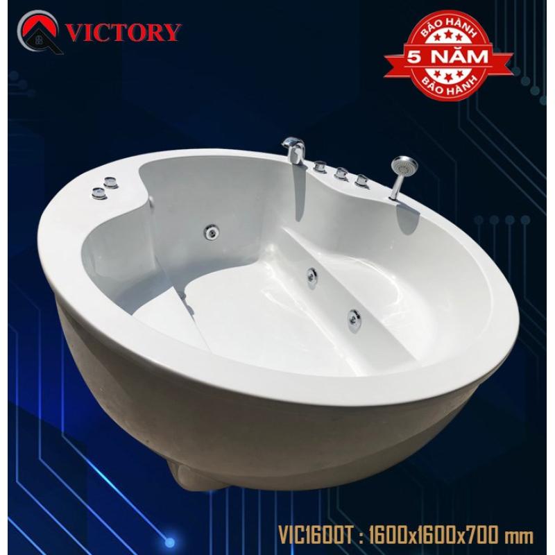BỒN TẮM NẰM MASSAGE TRÒN  VICTORY VIC 1600T